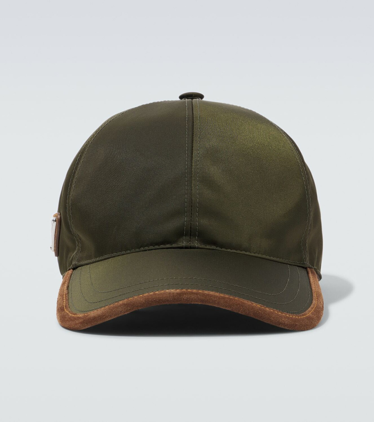 Prada Re-Nylon suede-trimmed baseball cap