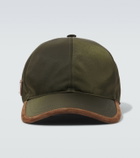 Prada Re-Nylon suede-trimmed baseball cap