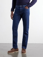Canali - Slim-Fit Straight-Leg Jeans - Blue