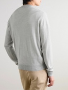 Peter Millar - Cane Striped Wool Cardigan - Gray