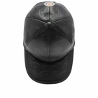 Moncler Men's Genius x BBC Leather Baseball Cap in Black