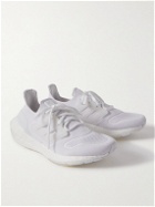 adidas Sport - Ultraboost 22 Rubber-Trimmed Primeknit Sneakers - White