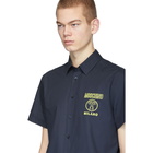 Moschino Blue Embroidered Shirt