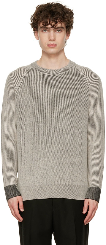 Photo: Paul Smith Gray Lambswool Sweater