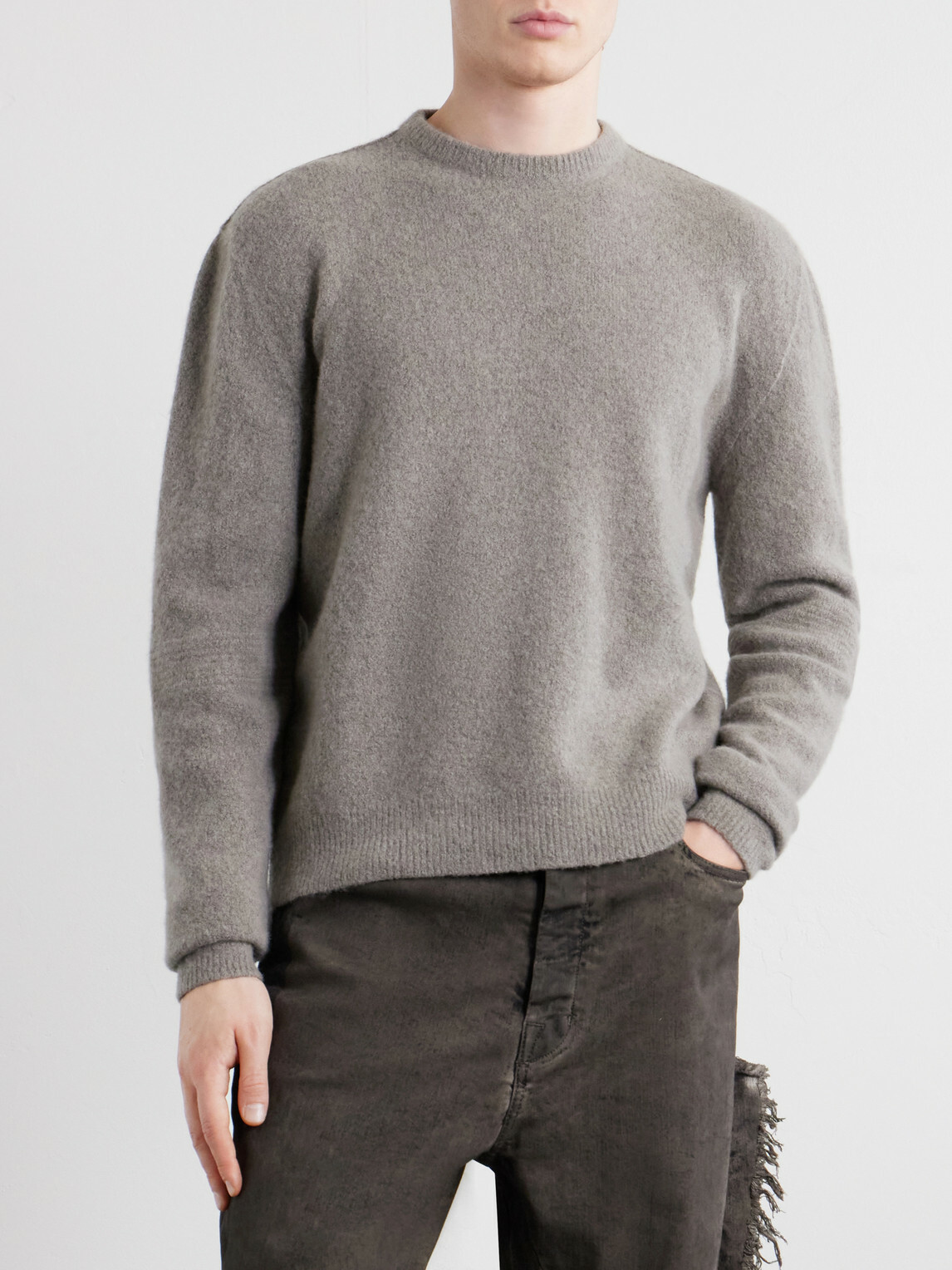 Rick Owens - Cashmere-Blend Sweater - Gray
