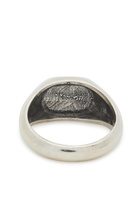 Twojeys Always Lucky Sterling Silver-plated Signet Ring
