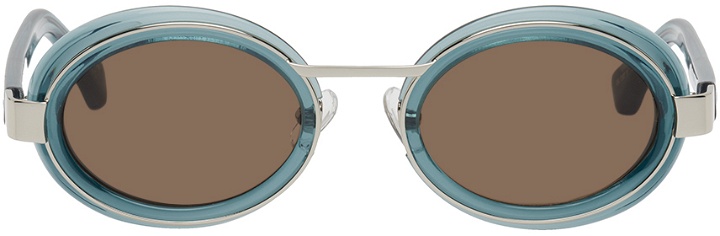 Photo: Dries Van Noten Blue Linda Farrow Edition 77 C3 Sunglasses