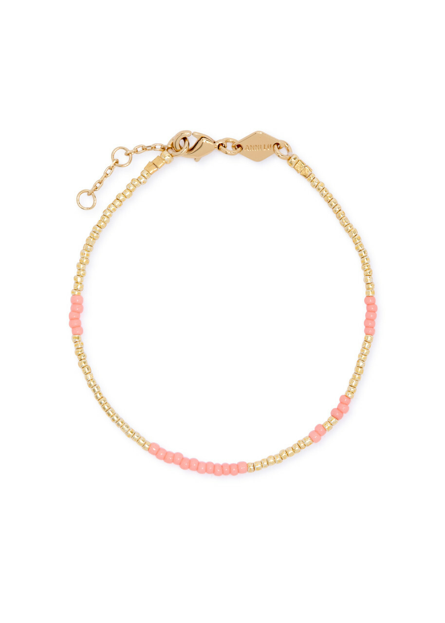 Anni LU Asym Beaded Bracelet - Peach - One Size