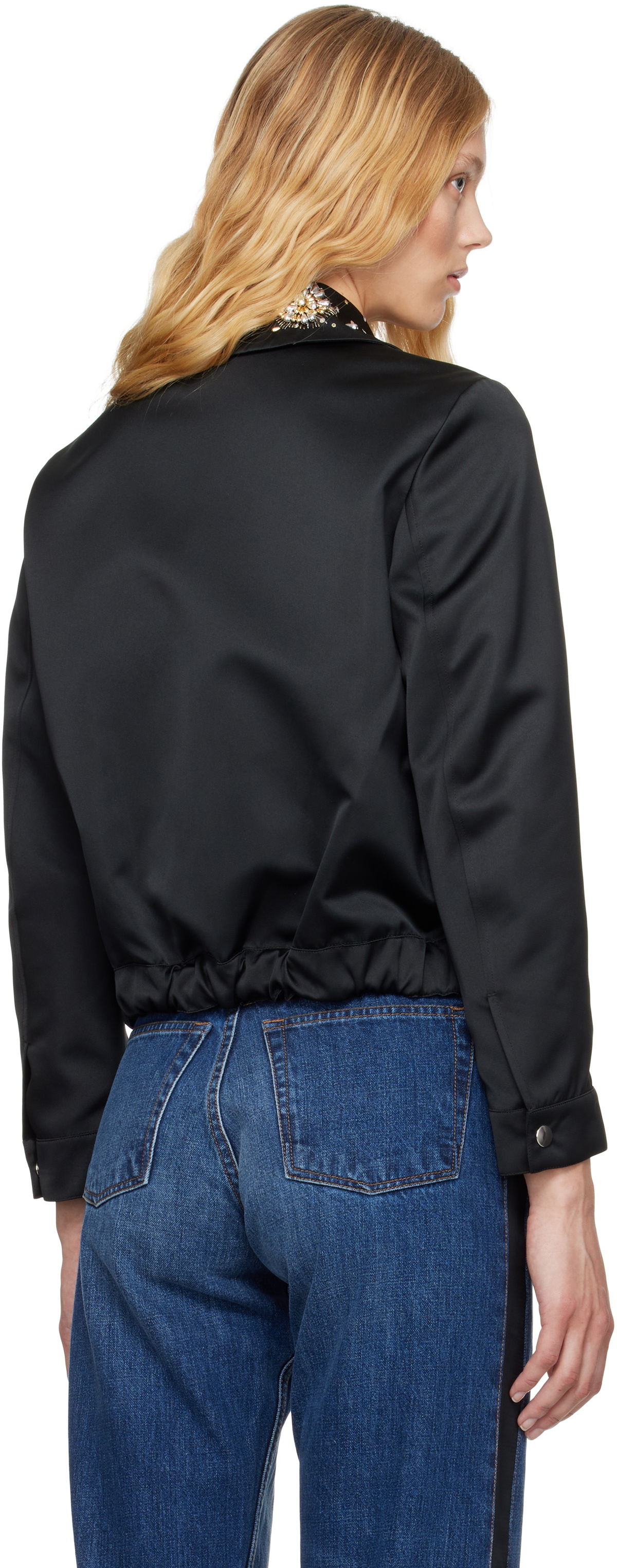 Wales Bonner Black 'The Flora' Jacket