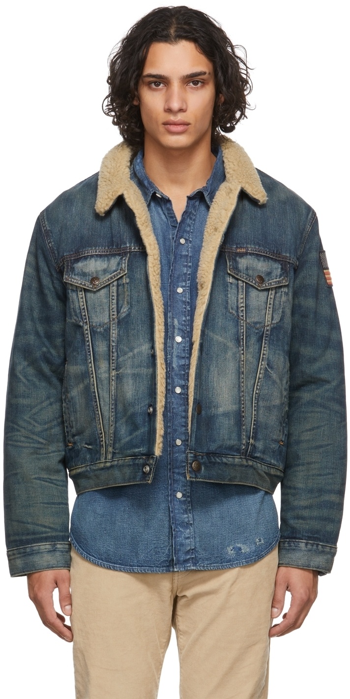 Buy QUECY Womens Sherpa Fleece Lined Denim Trucker Jacket Jean Jacket  Grey S at Amazonin