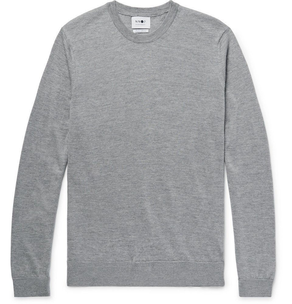 NN07 - Ted Mélange Merino Wool Sweater - Gray NN07
