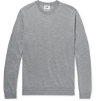 NN07 - Ted Mélange Merino Wool Sweater - Gray