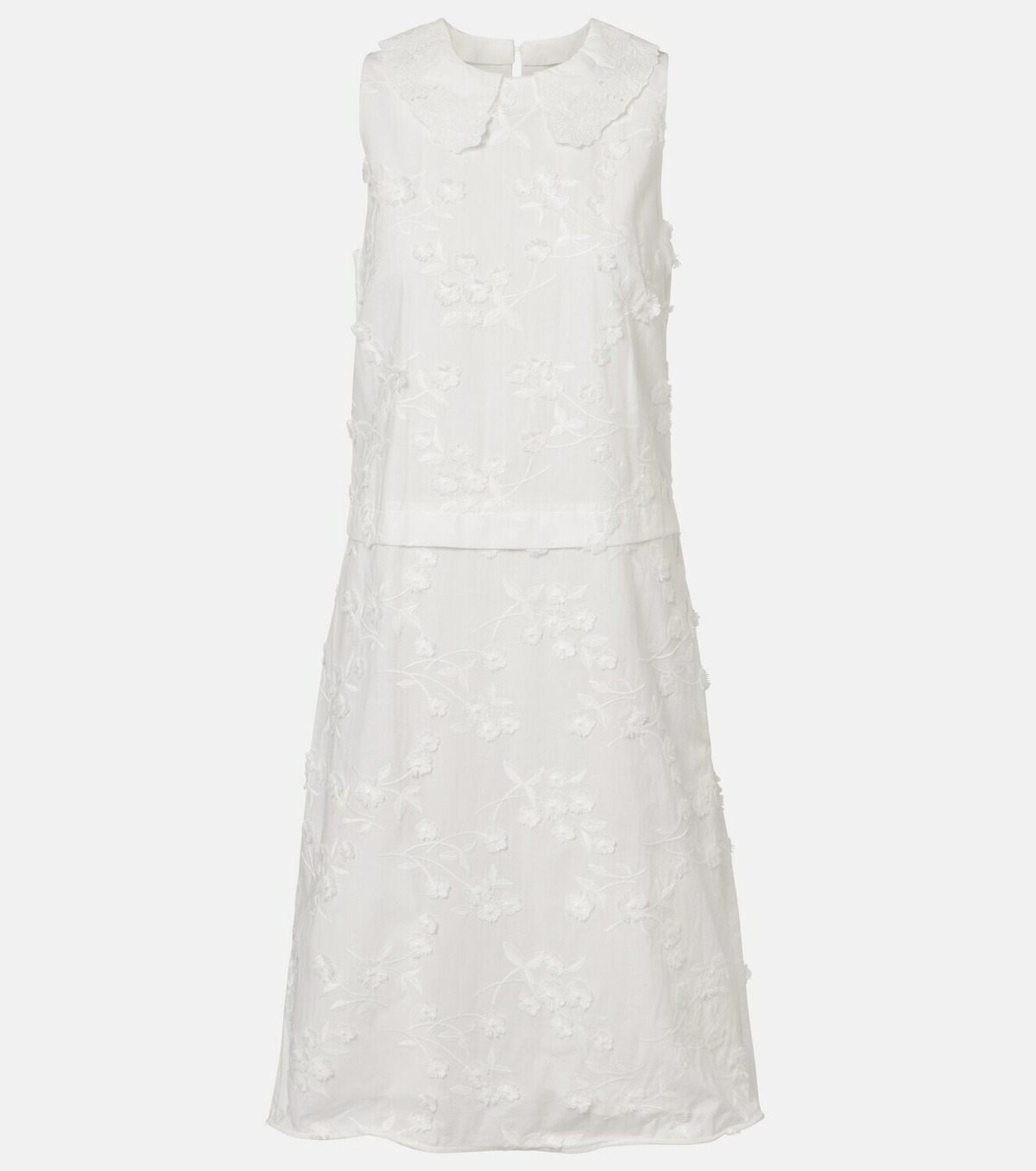 Dorothee Schumacher Light Volumes cotton fil coupé midi dress