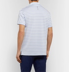 RLX Ralph Lauren - Striped Stretch Tech-Piqué Golf Polo Shirt - Blue