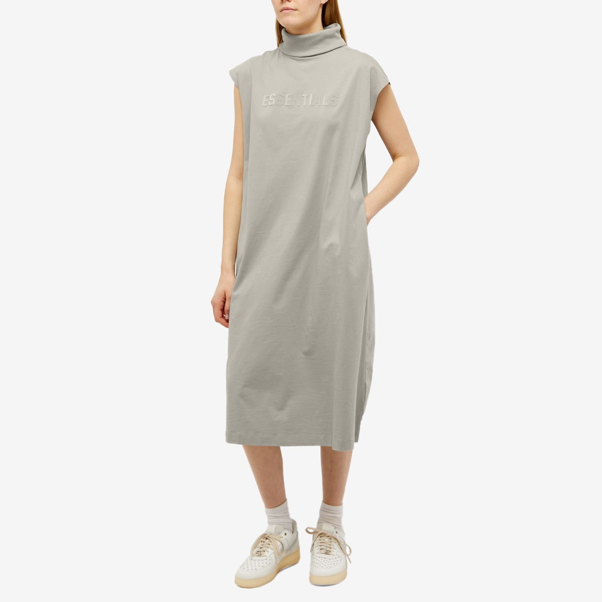 fear of god t shirt dress Fear Of God Logo T-shirt Dress in Black