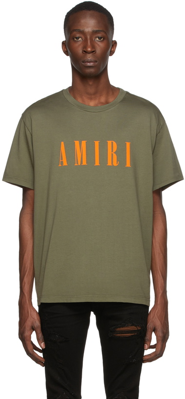 Photo: AMIRI Khaki Core Logo T-Shirt