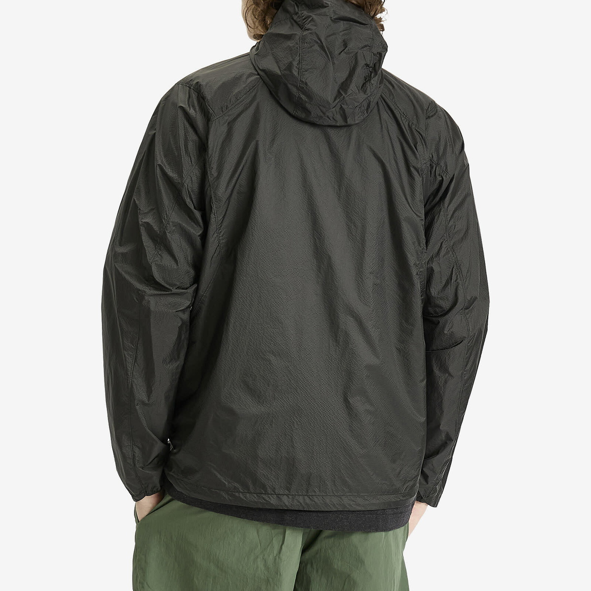 Goldwin Men's Airly Shell Packable Wind Jacket in Black Goldwin
