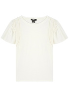 Paige Paisley Cotton-blend T-shirt Off White