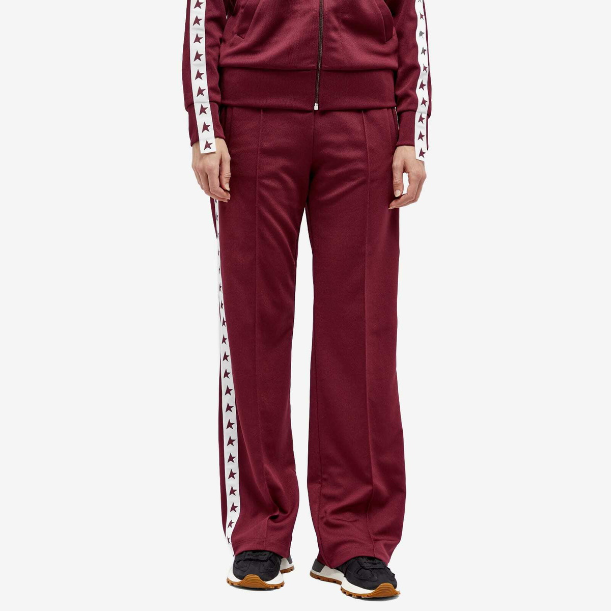 Golden Goose Women's Star Jogging Sweat Pant in Windsor Wine/White