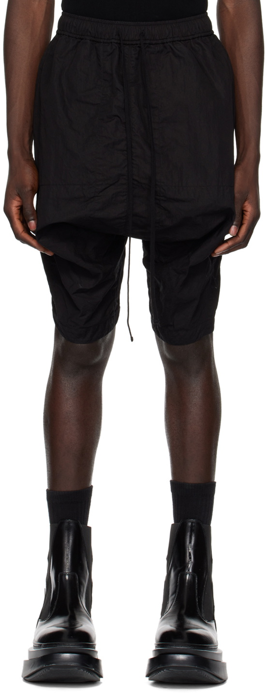 Julius Black Strap Cargo Shorts Julius