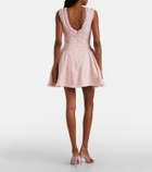 Self-Portrait Sequined bouclé tweed minidress