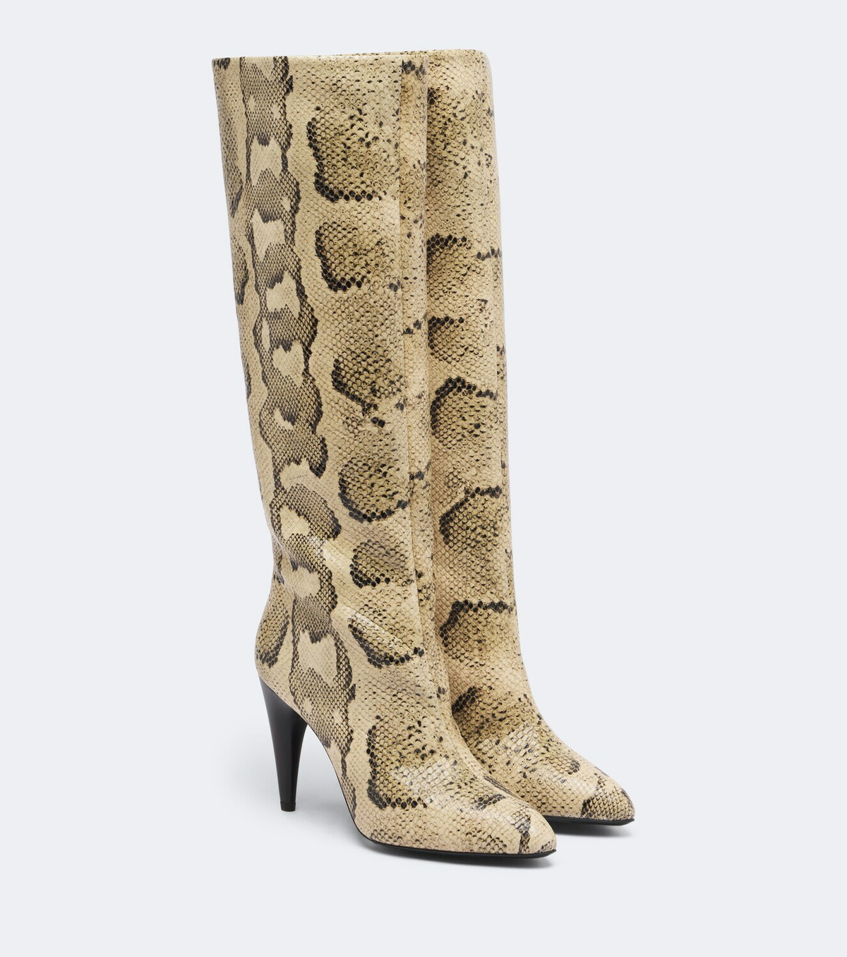Isabel Marant Jany snake-effect leather knee-high boots