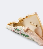 Judith Leiber Couture Pizza Margherita embellished clutch