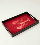 Les-Ottomans Lobster lacquered wooden tray