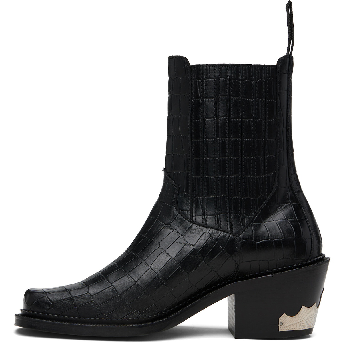 Toga Virilis SSENSE Exclusive Black Hardware Chelsea Boots