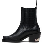 Toga Virilis SSENSE Exclusive Black Hardware Chelsea Boots