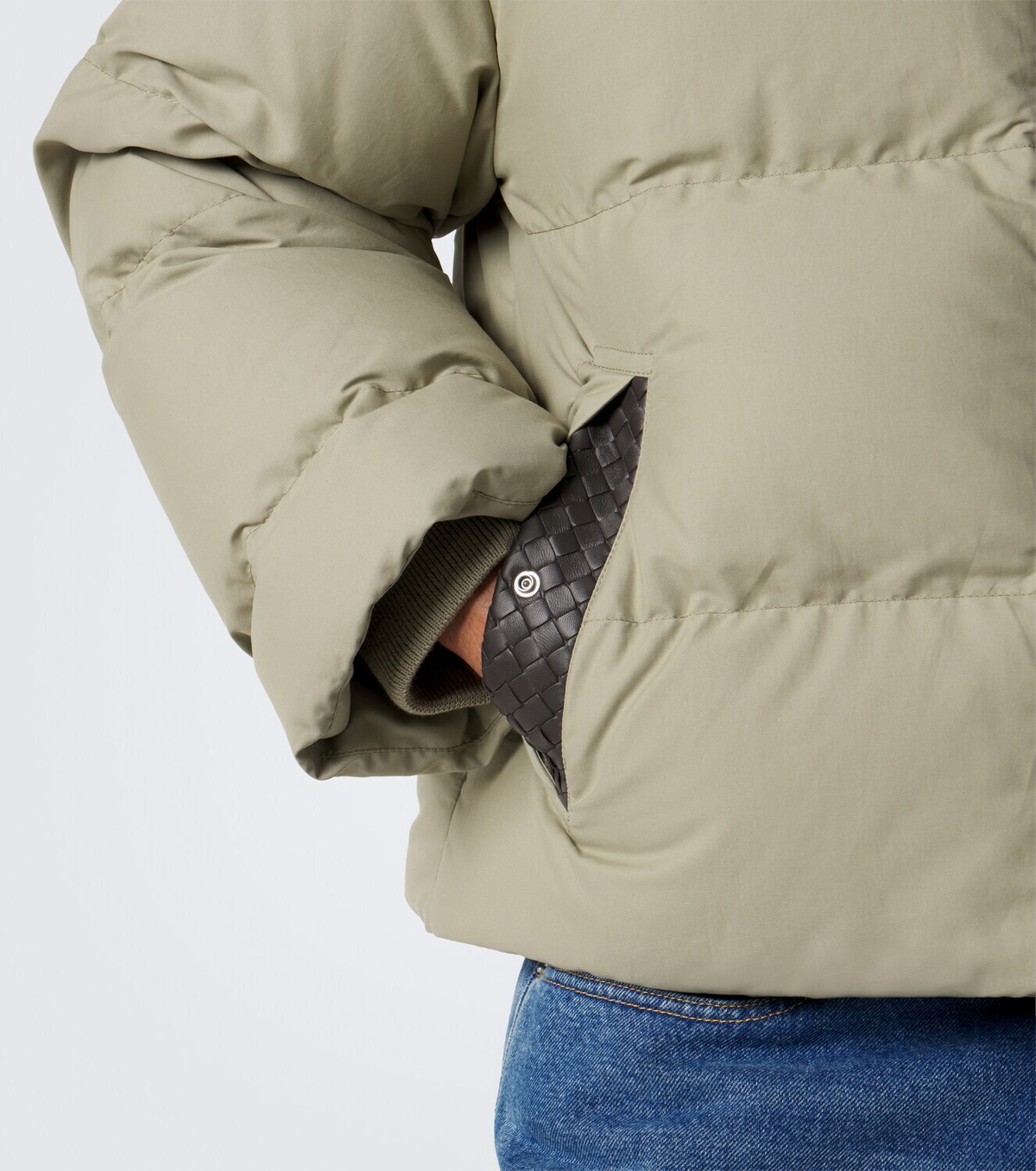 Bottega Veneta Intrecciato cotton-blend down jacket