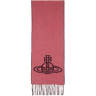 Vivienne Westwood Black & Pink Double Face Scarf