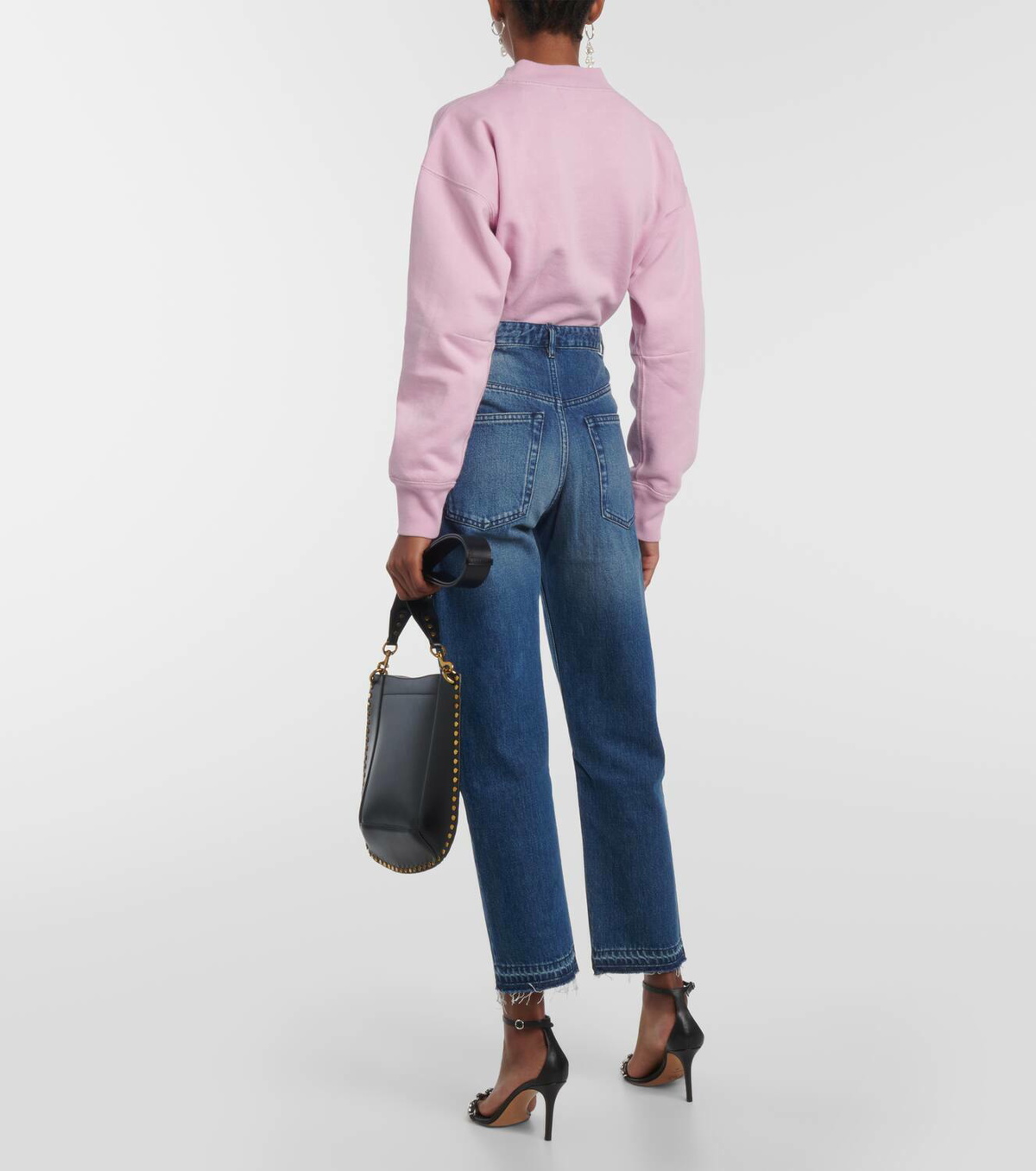 【送料&関税込】Marant Atoile Belden Straight-leg Jeans ISABEL MARANT ÉTOILE Belden High-Rise Straight Jeans in Blue