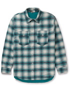 Isabel Marant - Ruddy Checked Wool-Blend Flannel Overshirt - Green