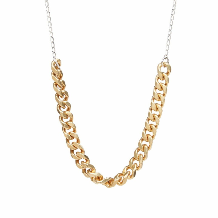 Photo: Dries Van Noten Men's Split Chain Necklace in Old Brass 