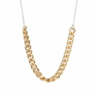 Dries Van Noten Men's Split Chain Necklace in Old Brass 