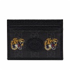 Gucci Men's GG Tiger Card Holder in Black