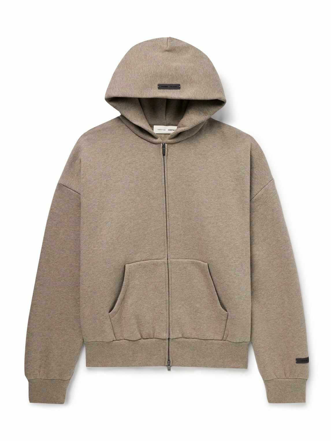 Fear of God ESSENTIALS Gray Long Sleeve Polo Fear Of God