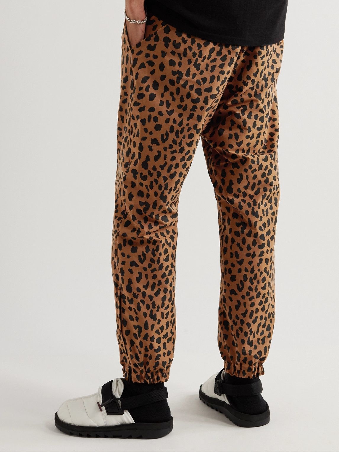 Wacko Maria - Wild Bunch Tapered Leopard-Print Shell Sweatpants