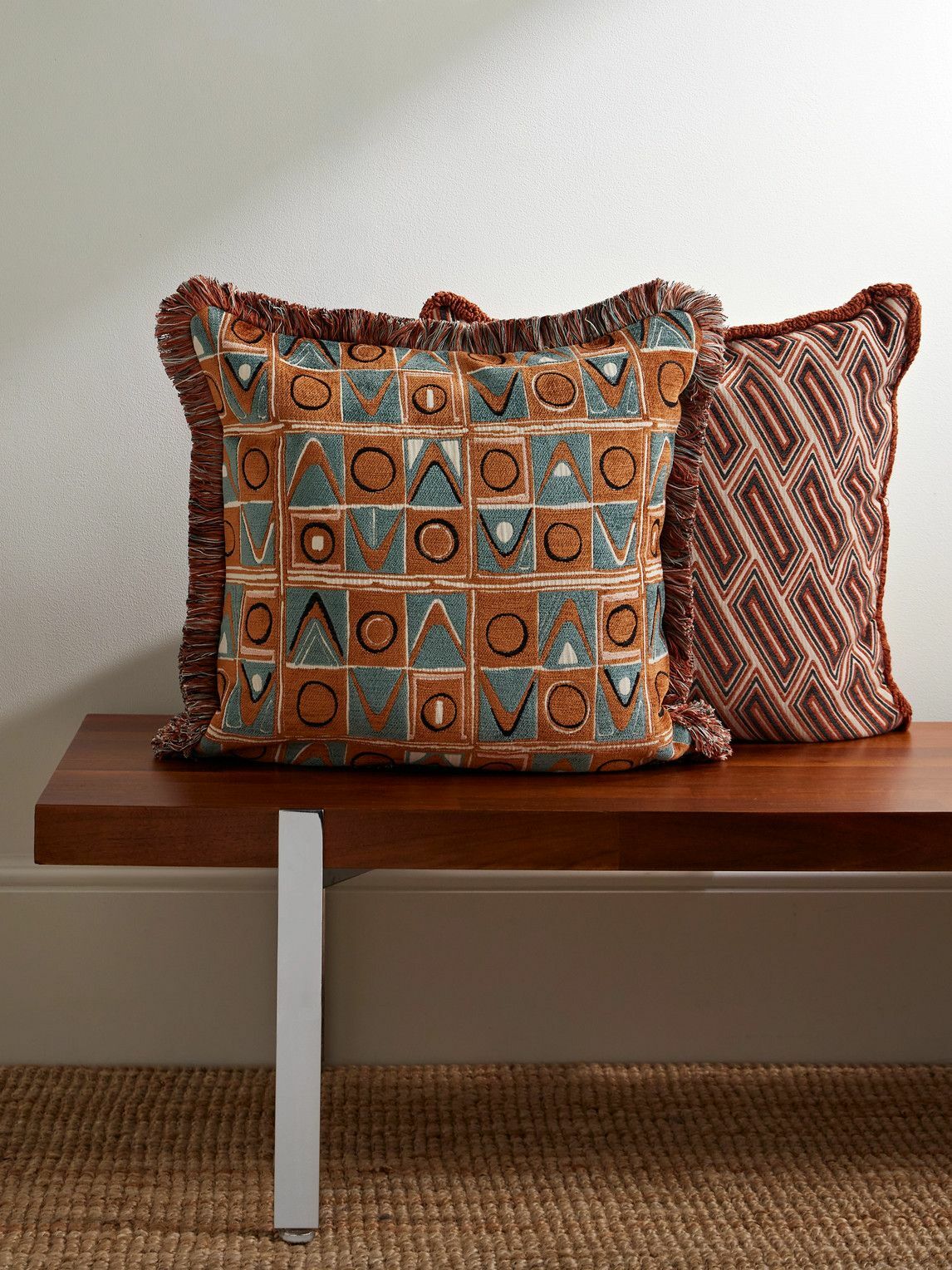 Soho Home - Lumi Fringed Chenille-Jacquard Down Cushion