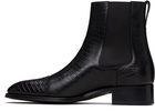 TOM FORD Black Printed Tejus Chelsea Boots