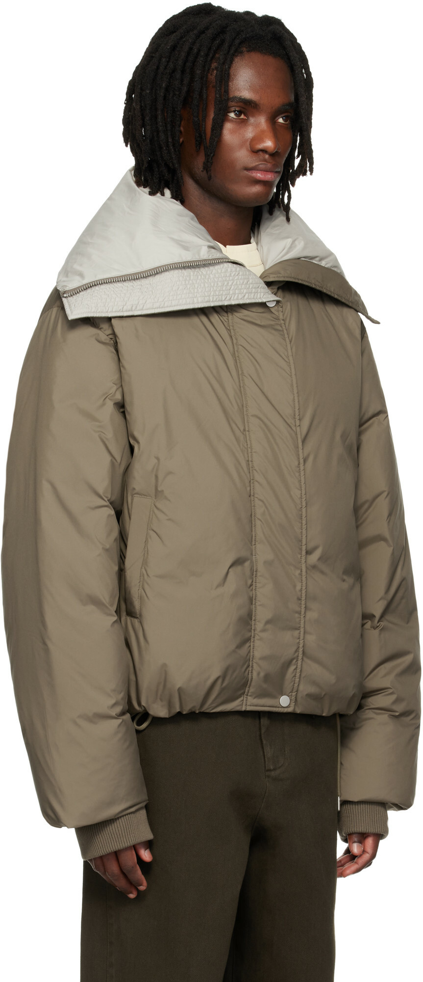 Entire Studios Khaki Kelly Down Jacket