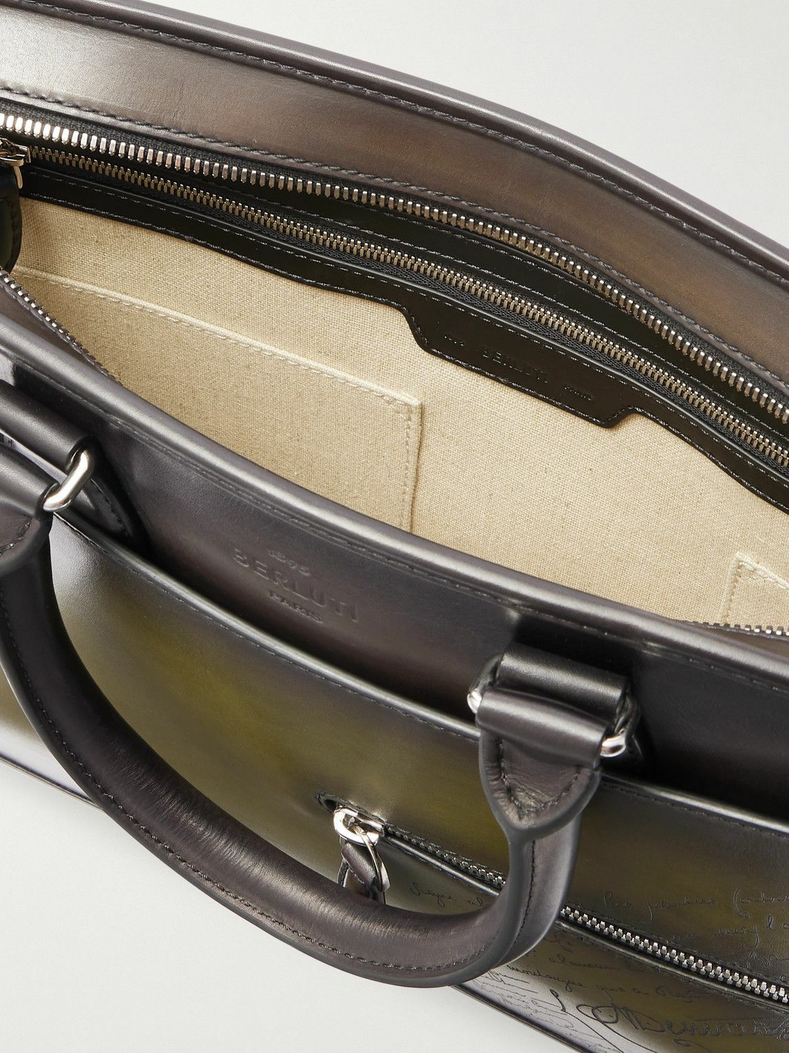 Berluti - Un Jour Mini Scritto Venezia Leather Briefcase