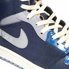 Air Jordan Men's 1 Mid Se Craft Sneakers in Obsidian/White/French Blue