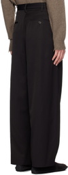 UMA WANG Black Bolsorano Polky Pants