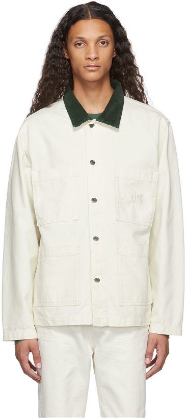 Photo: Stüssy Off-White Canvas Chore Jacket