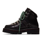 Versace Black Calfskin Buckle Boots