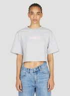 Rabanne Logo Print Cropped T-Shirt