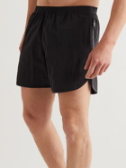 True Tribe - Wild Steve Straight-Leg Mid-Length Iridescent ECONYL Swim Shorts - Black