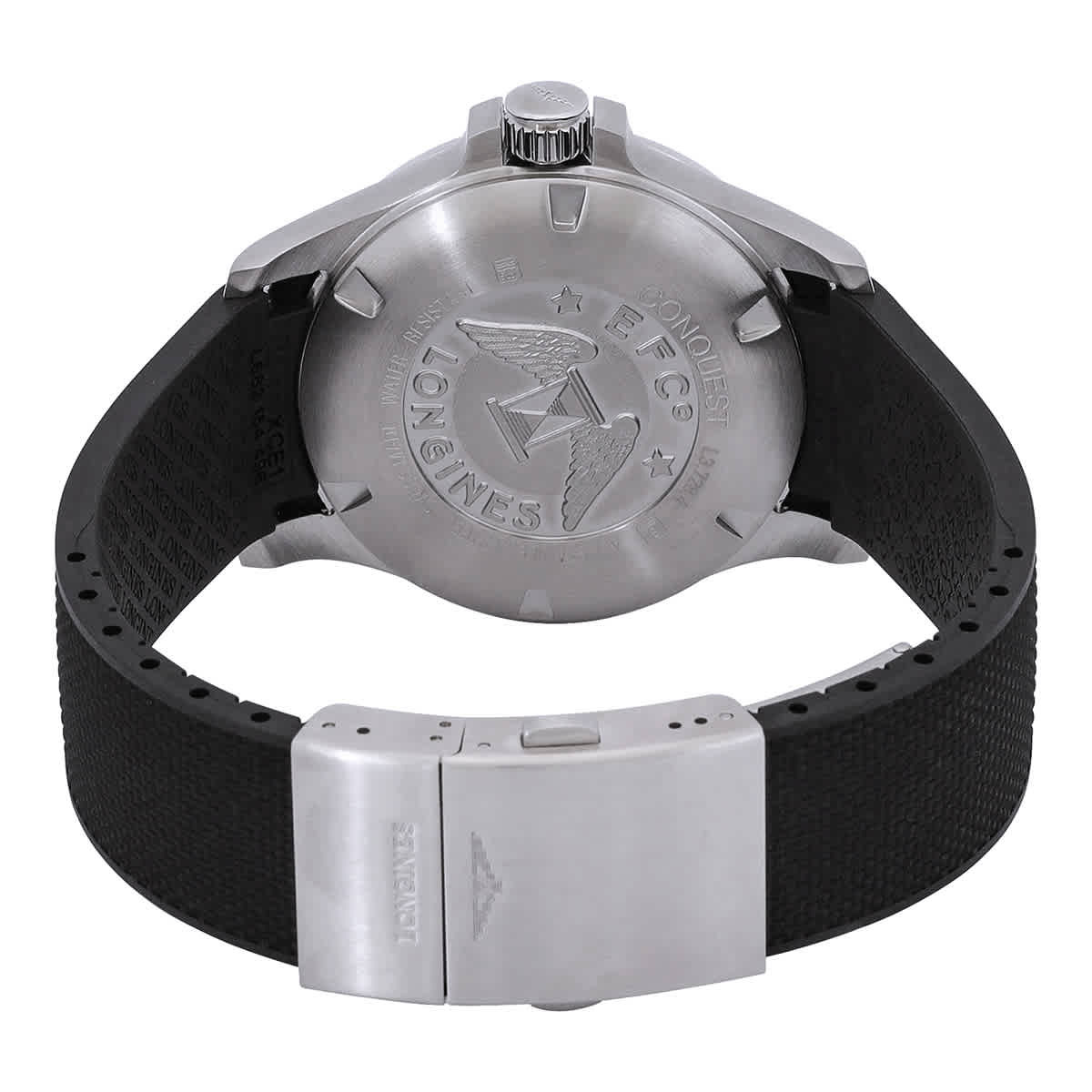 Longines Conquest Quartz Black Dial Watch L3.728.4.66.9